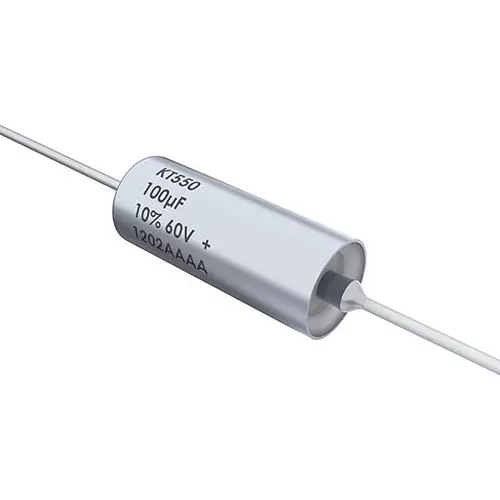 KEMET Tantalum Polymer Capacitor 50 V DC 100 µF Capacitance, T550B107M050AT