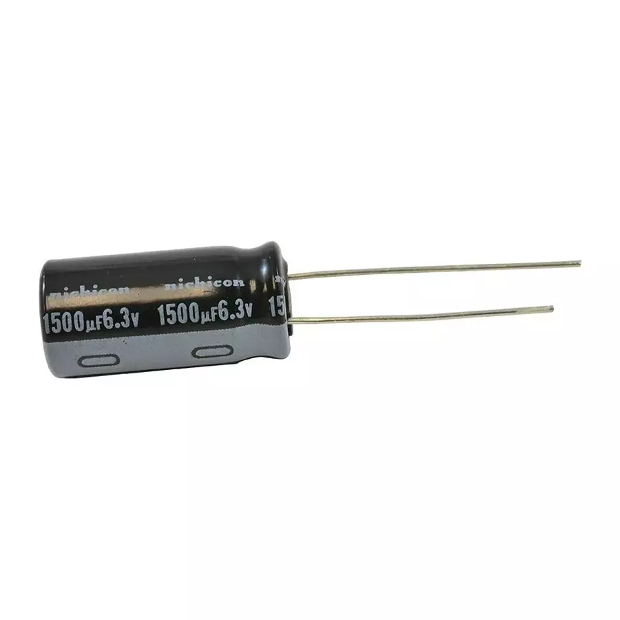 NICHICON Aluminum Electrolytic Capacitor 1500Uf, 6.3V, 20%, Radial, UHE0J152MPD1TD
