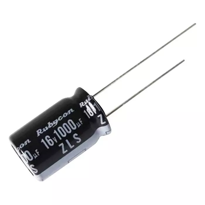 RUBYCON Cap, 1800µf, 35V, 20%, 35ZLS1800MEFC12.5X35