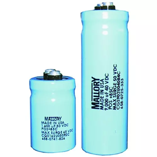 CORNELL DUBILIER Aluminum Electrolytic Capacitor 5000Uf, 50V, +75, -10%, Screw, CGS502U050R3C