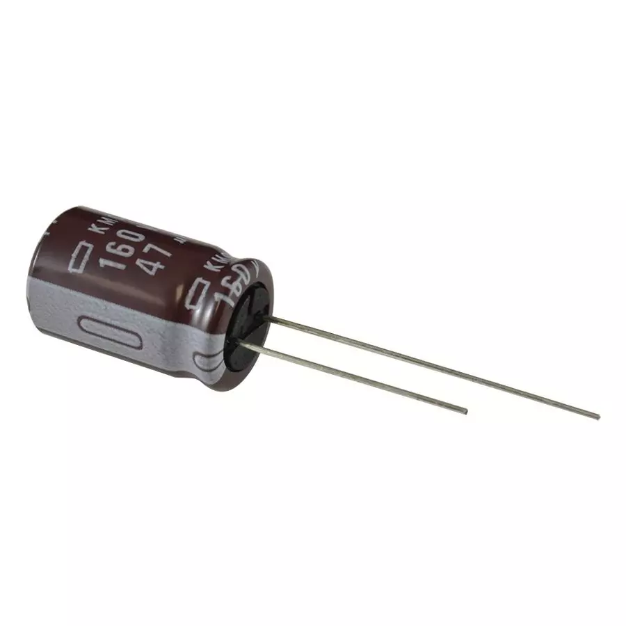 CHEMI-CON ALUMINUM ELECTROLYTIC CAPACITOR 47UF, 16V, 20%, RADIAL, EKMG160ELL470ME11D