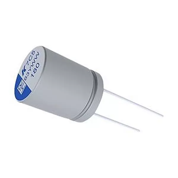 KEMET Aluminium Electrolytic Capacitor, Hybrid, 180 µf, 63V/Radial, A7C5MW187M1JAAS013