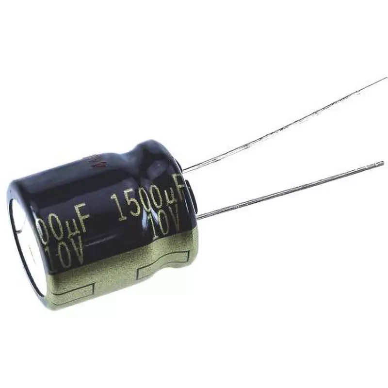 Panasonic FK Radial Electrolytic capacitor DC 10 V, EEUFK1A152S (Pack of 5 Pcs)
