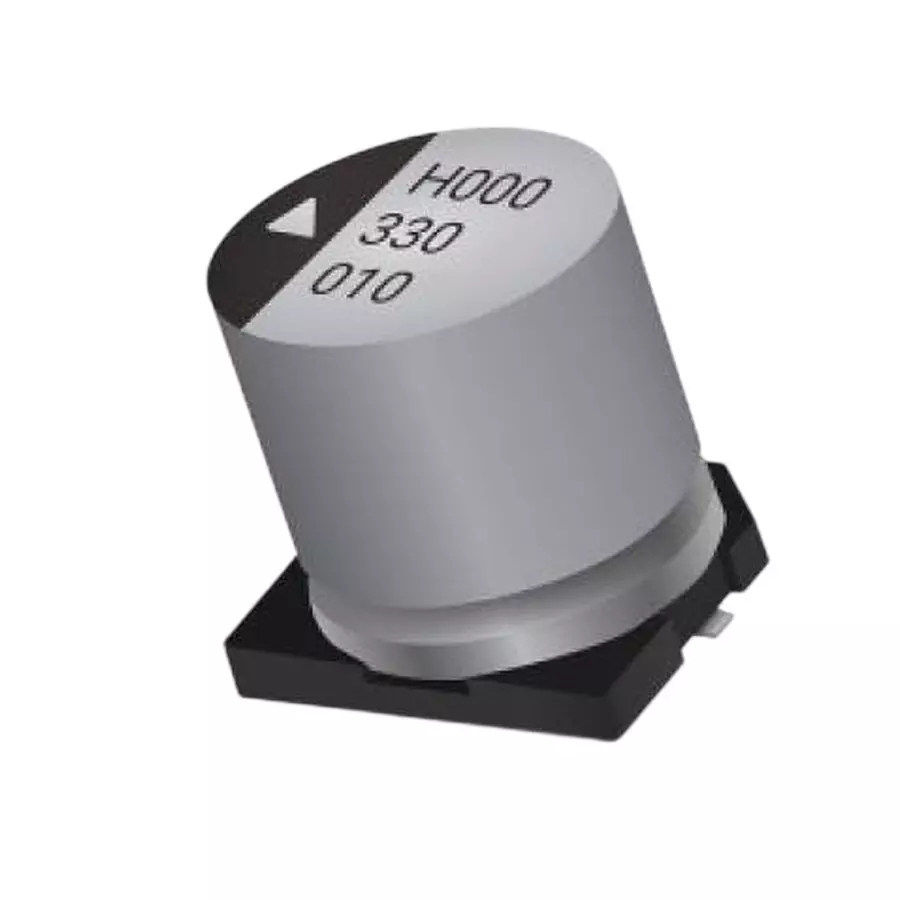 KYOCERA AVX General Purpose Electrolytic Capacitor 100 uF Capacitance 16 VDC, 581-AEH0608101M016R
