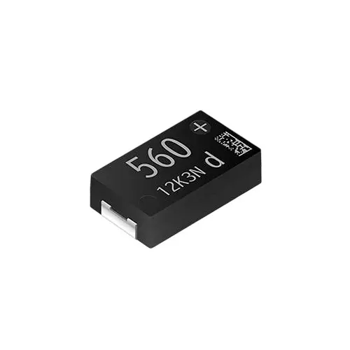Panasonic Aluminum Polymer Capacitor 470 uF Capacitance 2 VDC SMD/SMT Termination, 667-EEF-TX0D471RE