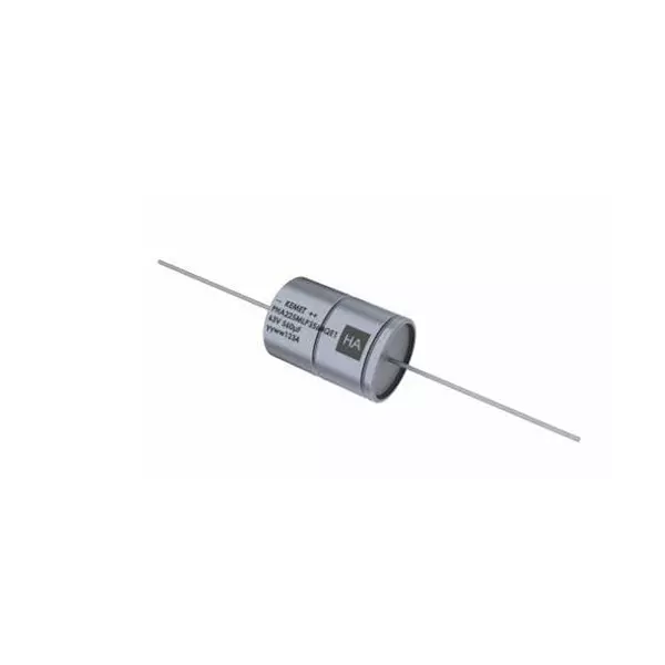 Kemet Aluminum Hybrid Polymer Capacitor 2200 uF Capacitance 35 VDC Axial Termination, 80-PHA223JLL4220ME4