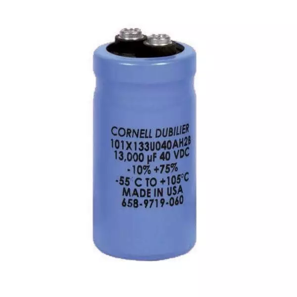 Knowles Aluminum Electrolytic Capacitor 75 VDC 6400 uF Capacitance, 101C642U075BA2A