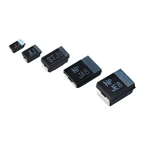 Vishay Polymer Tantalum Capacitor SMD/SMT Termination 220 uF Capacitance, T55D227M6R3C0007