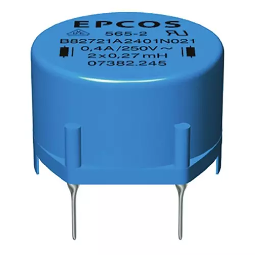 Epcos B82721A Series Ferrite Power Line Choke 35 mΩ DC Resistance and 3.6 Amp Currect 400 μH Inductance, B82721A2362N001 (Pack of 600)