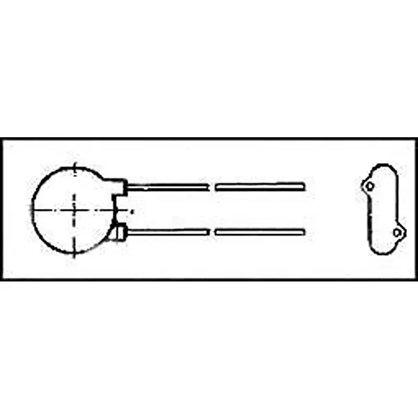 Vishay CERAMIC CAPACITOR 470PF, 1000V, X5F, 20%, RADIAL, 562R5GAT47