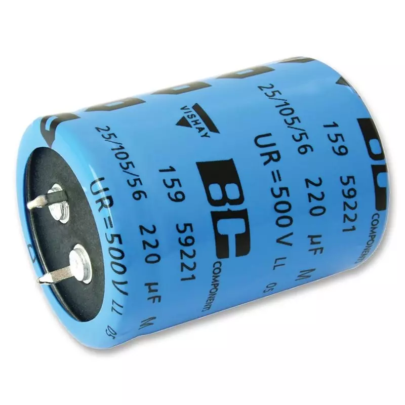 Vishay CAP, 100µF, 500V, ALU ELEC, SNAP-IN, MAL215919101E3