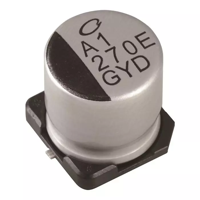 NICHICON Cap, 100Uf, 35V, Alu Elec, Hybrid, Smd, GYD1V101MCQ1GS