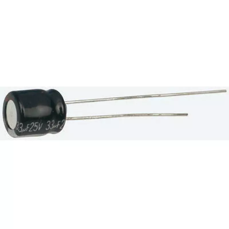 Panasonic Aluminum Electrolytic Capacitor 10 DC V 47 μF Capacitance, EEAGA1A470 (Pack of 25 Pcs)