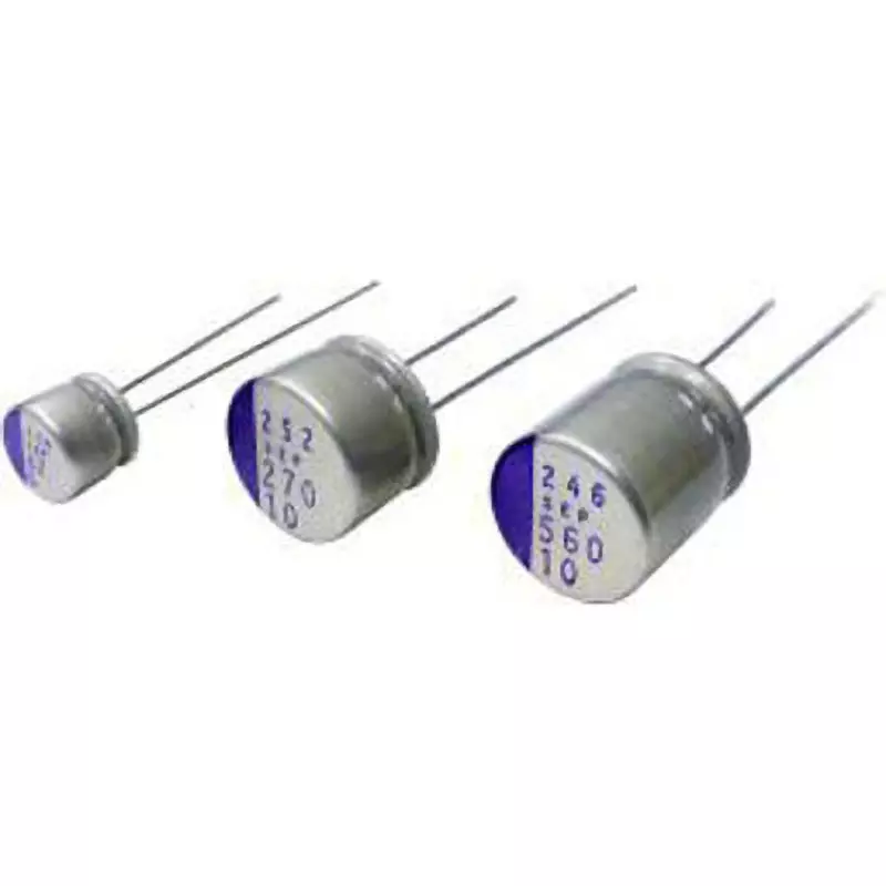 Panasonic Polymer Capacitor 330 μF Capacitance, 16SEP330M+T (Pack of 10 Pcs)