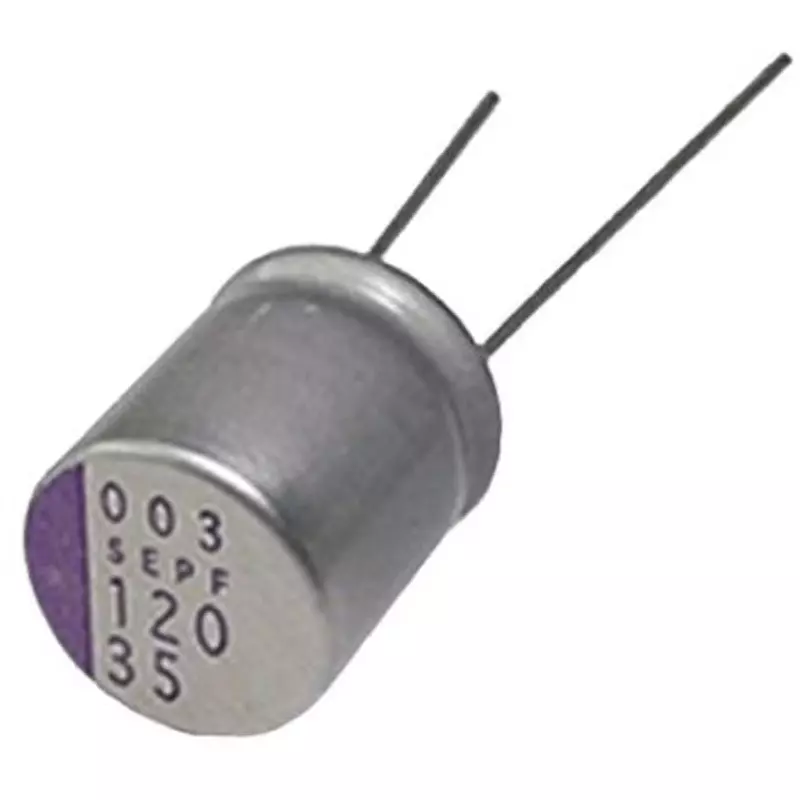 Panasonic SEPF Polymer Capacitor 20 DC V, 20SEPF180M (Pack of 5 Pcs)