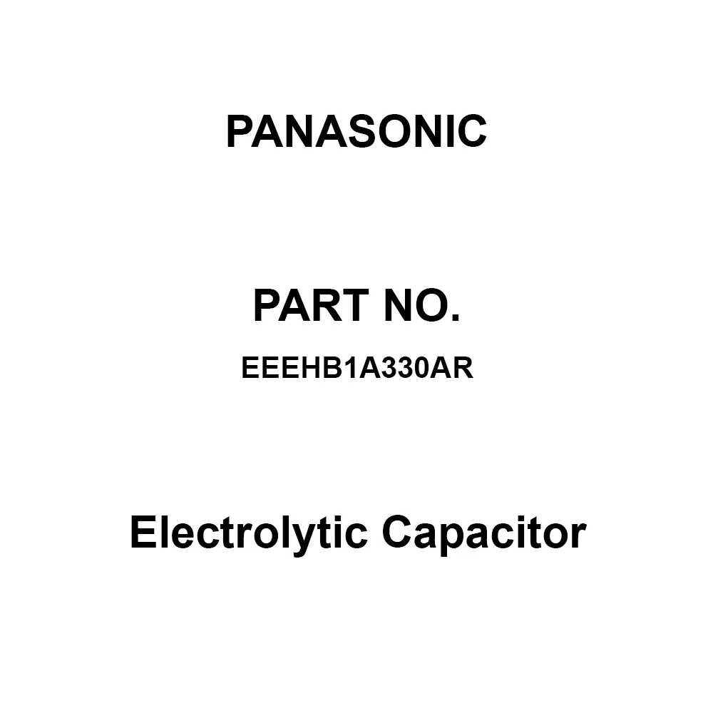 Panasonic Electrolytic Capacitor DC 10 V Voltage, EEEHB1A330AR (Pack of 5 Pcs)