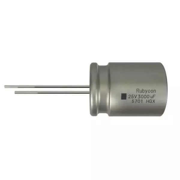 RUBYCON General Purpose Electrolytic Capacitor Radial Leaded 3900 uF Capacitance, 25HGX3900MSPA18X20