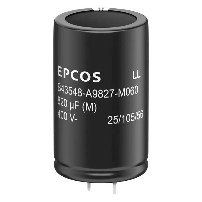 TDK Long Life Aluminum Electrolytic Capacitor Snap In 560 uF Capacitance, B43548B9567M060