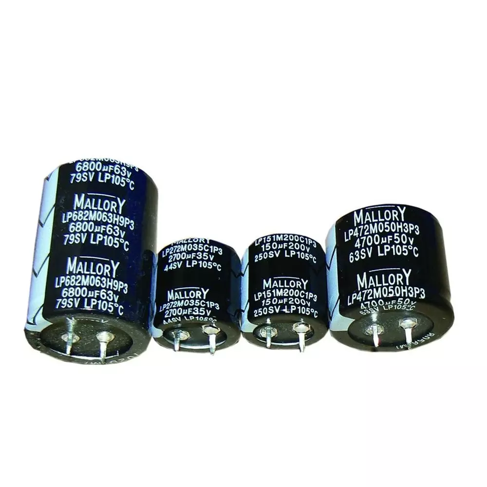 Knowles Long Life Aluminum Electrolytic Capacitor Snap In 470 uF Capacitance, LP471M250E7P3