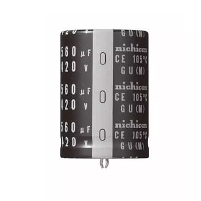 NICHICON Aluminum Polymer Capacitor Snap In 560 uF Capacitance, LGU2E561MELB