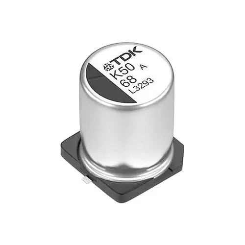 TDK Aluminum Electrolytic Capacitor 200 uF Capacitance 50 VDC SMD/SMT Termination, 871-B40950A6207M000