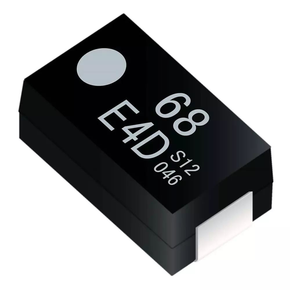 Panasonic Polymer Tantalum Capacitor SMD/SMT Termination 47 uF Capacitance, 16TQC47MBD2