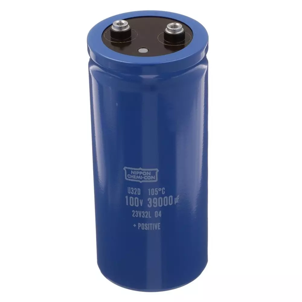CHEMI-CON Aluminum Electrolytic Capacitor 100 VDC 39000 uF Capacitance, E32D101HPN393MDE3U