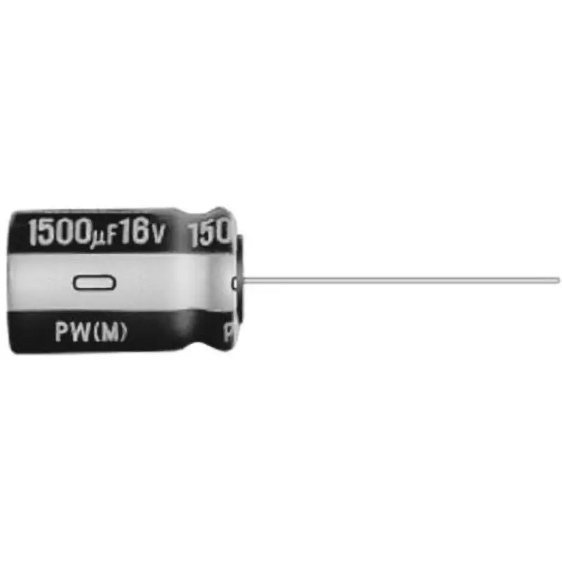 NICHICON Electrolytic Capacitor 150 Î¼F Capacitance DC 63 V Voltage 0.6 mm wire diameter, UPW1J151MPD (Pack of 200)