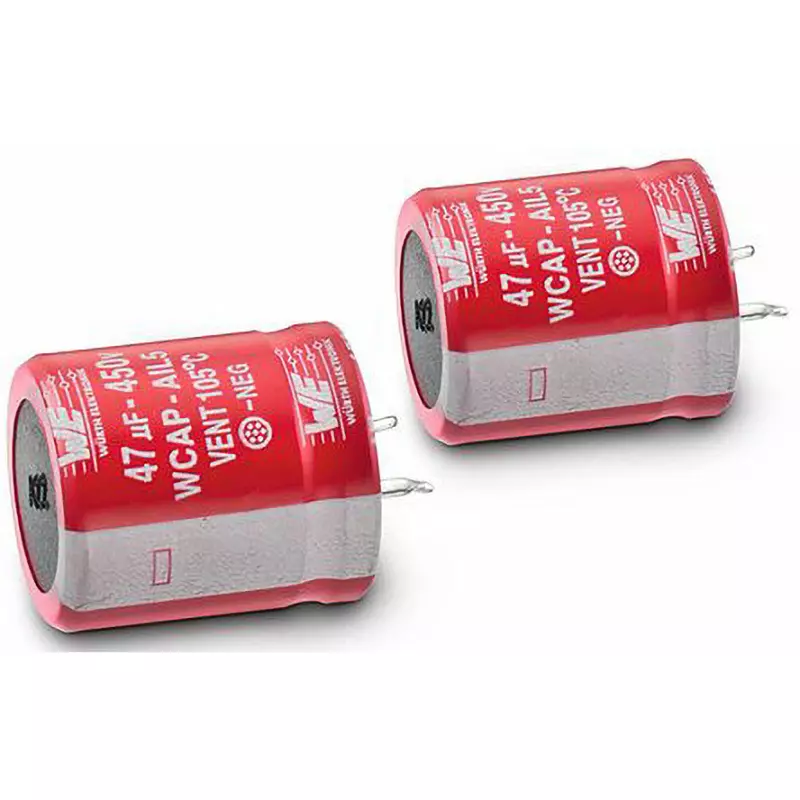 WURTH ELEKTRONIK Electrolytic Capacitor ±20% Tolerance 1.08 A Ripple Current 1980.0 μA Leakage Current, 861111483010 (Pack of 100)