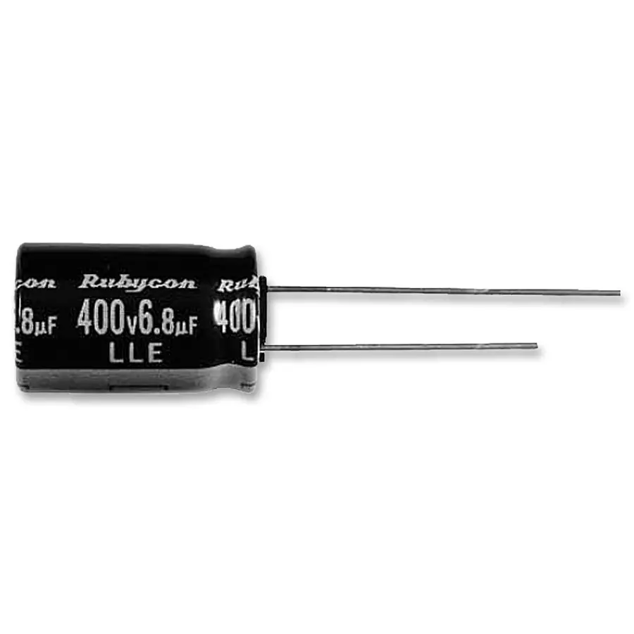 RUBYCON Cap, 2.2µf, 400V, 20%, 400LLE2R2MEFC8X9 (Pack of 5)