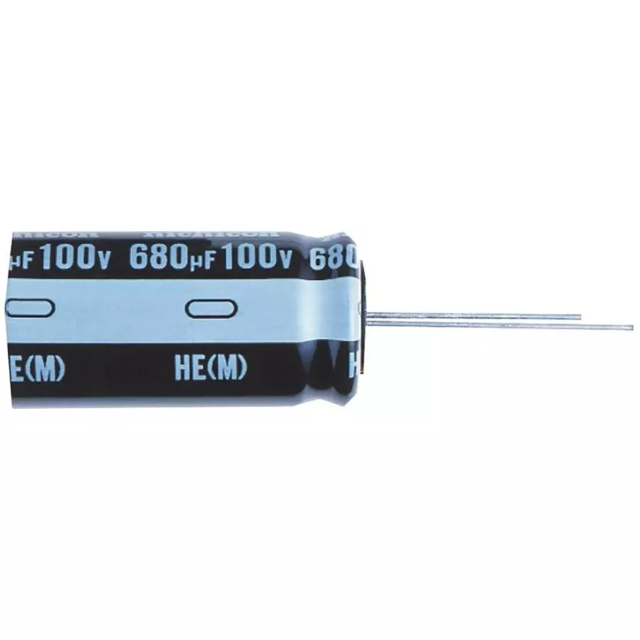 NICHICON Aluminum Electrolytic Capacitor 1000Uf, 50V, 20%, Radial, UHE1H102MHD.