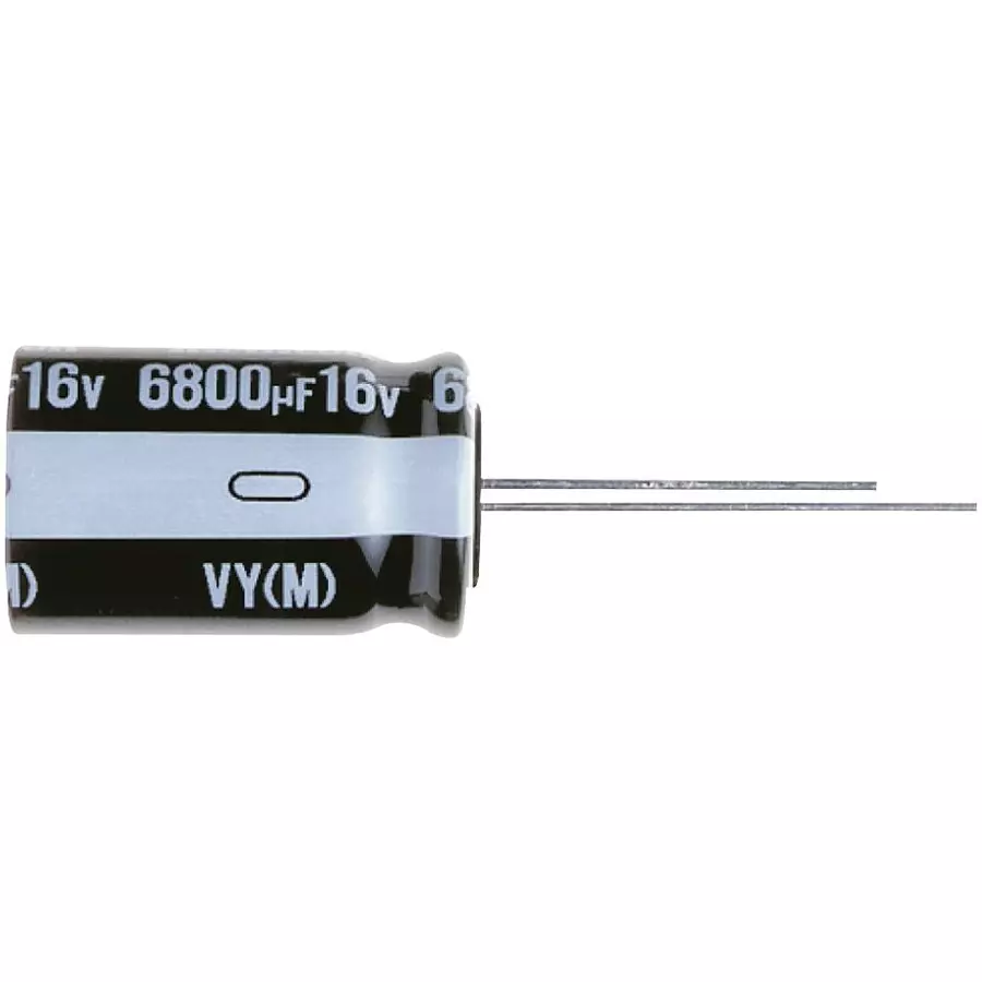NICHICON Aluminum Electrolytic Capacitor, 10Uf, 200V, 20%, Radial, UVY2D100MPD1TD