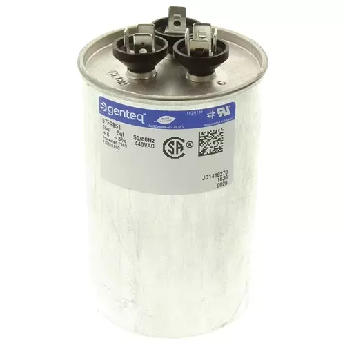 GENTEQ Capacitor Motor Run 45/5Uf, 440V, 6%, Case, 97F9851