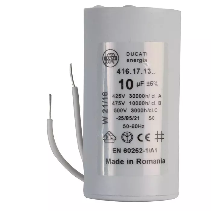DUCATI Cap, 10Âµf, 450VAC, 5%, Pp, Can, 4.16.17.13.06