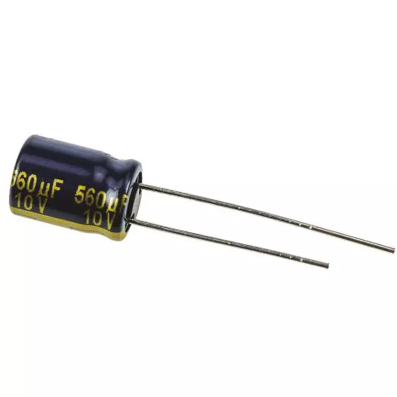 Panasonic FK Radial Electrolytic capacitor DC 10 V, EEUFK1A561 (Pack of 5 Pcs)