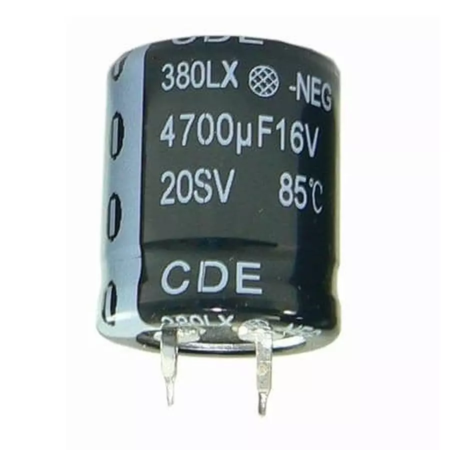 Knowles Aluminium Electrolytic Capacitor Snap In 150 uF Capacitance, 380LX151M600A032