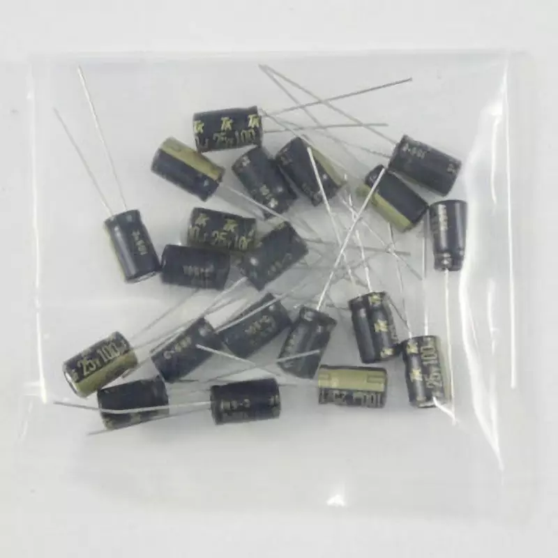 Toshin Kogyo Electrolytic Capacitor 25 V Rated Voltage, 1EUTWE101M0 (Pack of 20)