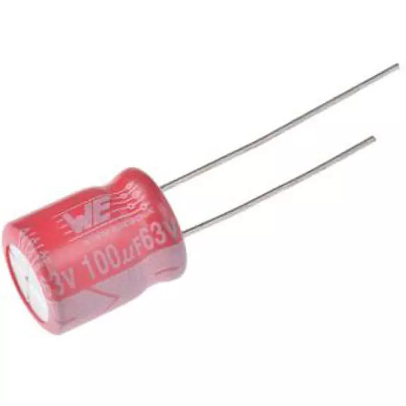 WURTH ELEKTRONIK Electrolytic Capacitor ±20% Tolerance 63.0 μA Leakage Current 720 mA Ripple Current, 860080775013 (Pack of 600)