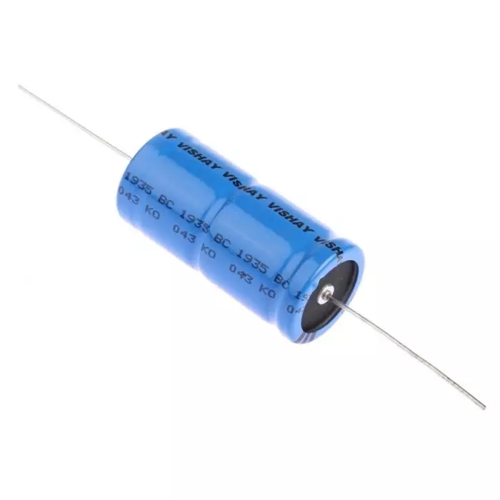Vishay Aluminium Electrolytic Capacitor Axial, Through Hole 47 µF 450 V DC, MAL204317479E3 (Pack of 5)