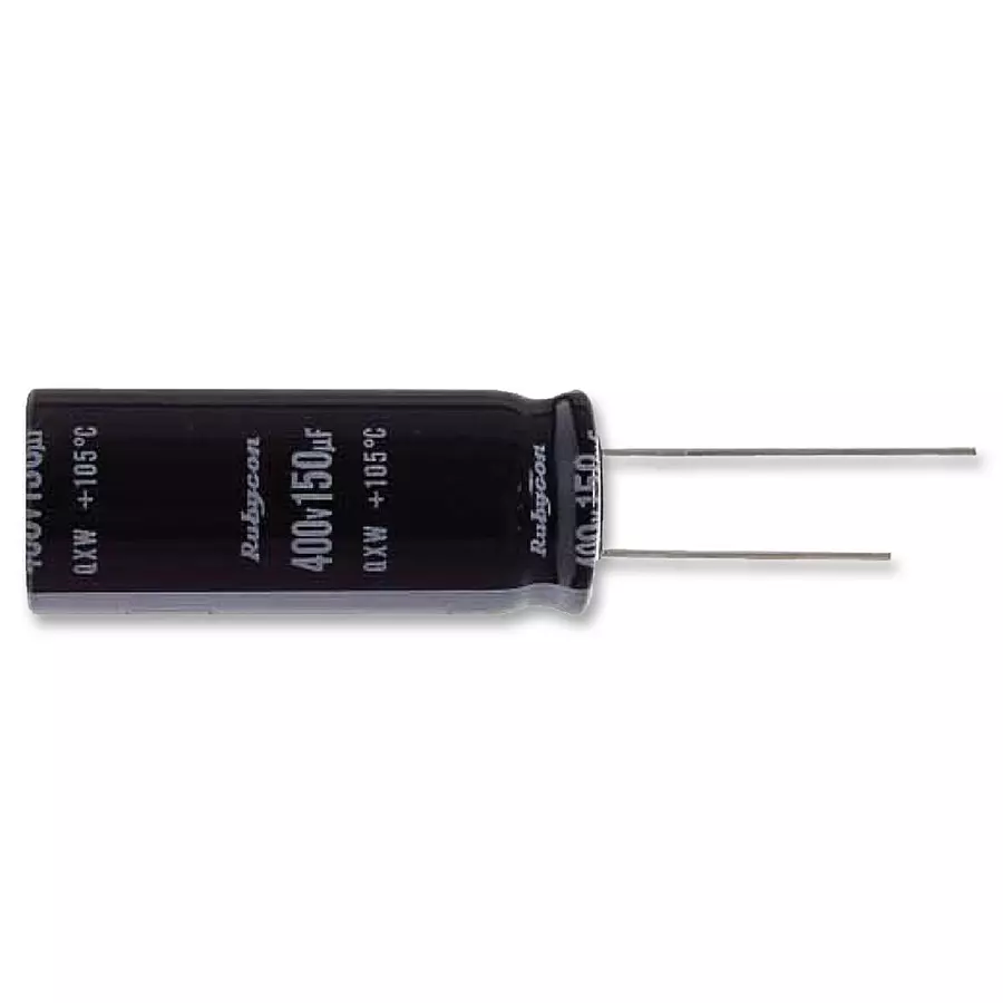RUBYCON Cap, 100µf, 450V, 20%, 450QXW100MEFC16X35