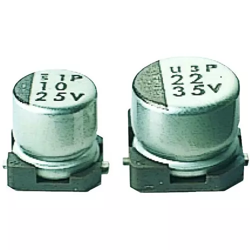 NICHICON Aluminum Electrolytic Capacitor 100Uf 50V 20%, Smd, UWT1H101MNL1GS