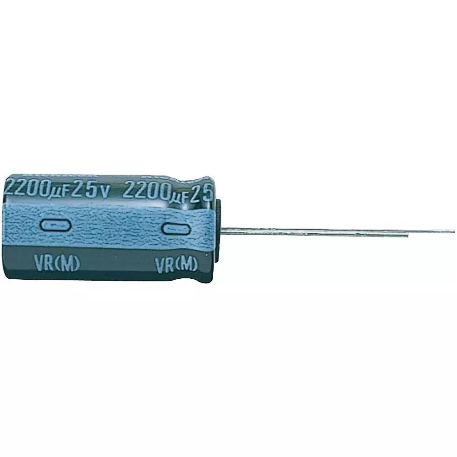 NICHICON Aluminum Electrolytic Capacitor 1000Uf, 25V, 20%, Radial, UVR1E102MPD