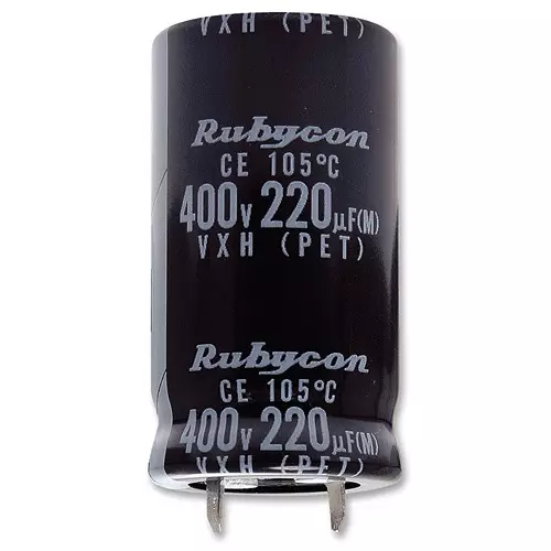 RUBYCON Cap, 180µf, 450V, Alu Elec, Snap-In, 450VXH180MEFCSN25X30