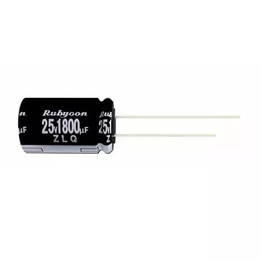 RUBYCON Low Impedance Electrolytic Capacitor Radial Leaded 1500 uF Capacitance, 35ZLQ1500MEFC12.5X25