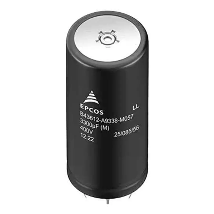 TDK Aluminium Electrolytic Capacitor Snap In 3900 uF Capacitance, B43612A9398M050