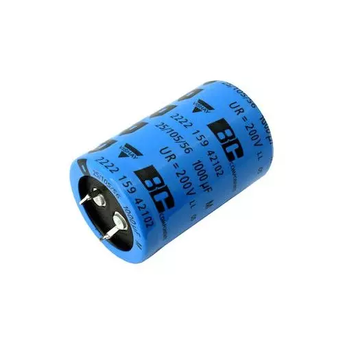 Vishay 193 PUR-SI Series Electrolytic Capacitor 100 µF Capacitance, 4785282