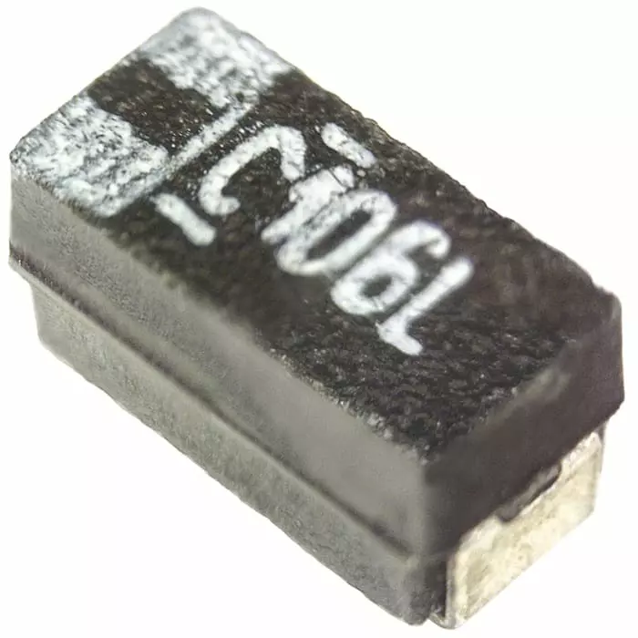Vishay Tantalum Capacitor Surface Mount 16 V DC 10 µF Capacitance, 293D106X9016A2TE3 (Pack of 10)