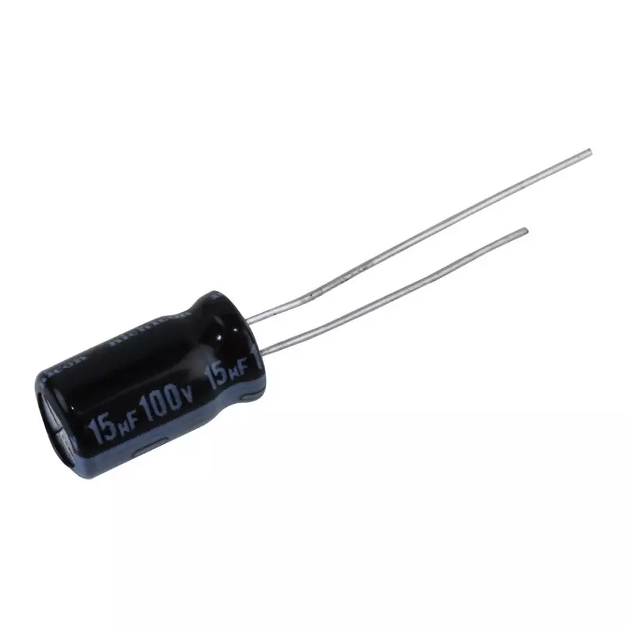 NICHICON Aluminum Electrolytic Capacitor, 15Uf, 1, UHE2A150MED1TD