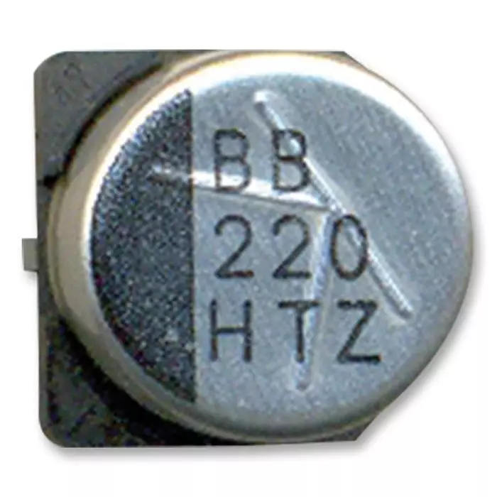 RUBYCON Cap, 10Âµf, 16V, Radial, SMD, 16TZV10M4X6.1 (Pack of 5 Pcs)