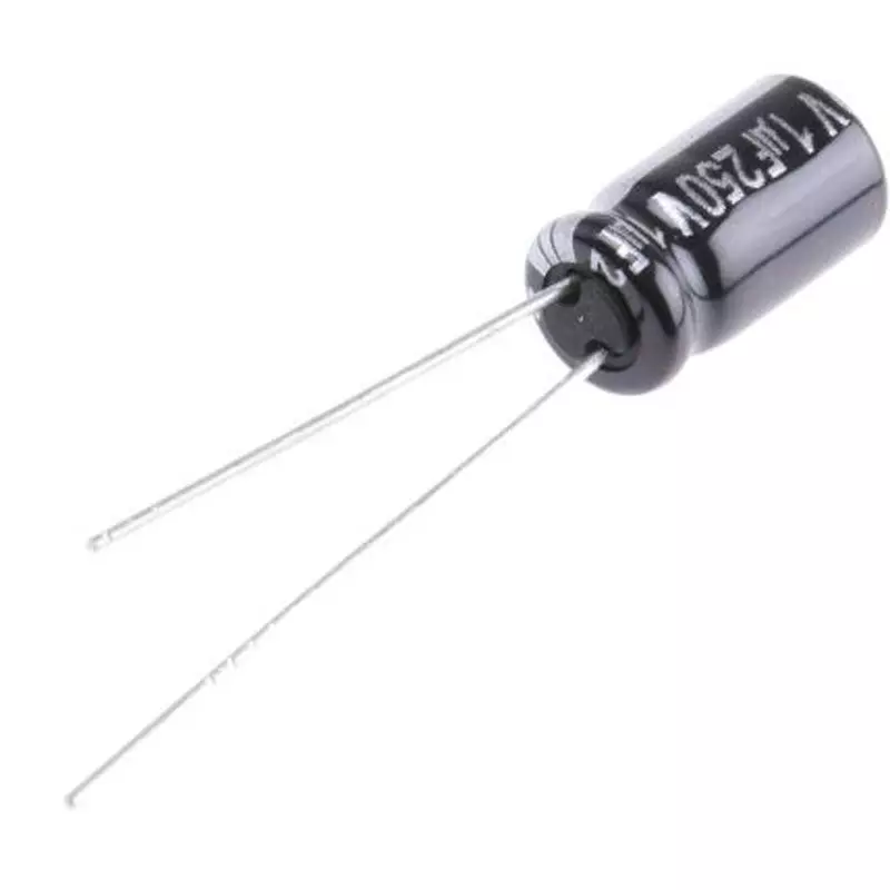 Panasonic Aluminum Electrolytic Capacitor 250 DC V 1 μF Capacitance, ECA2EHG010 (Pack of 5 Pcs)
